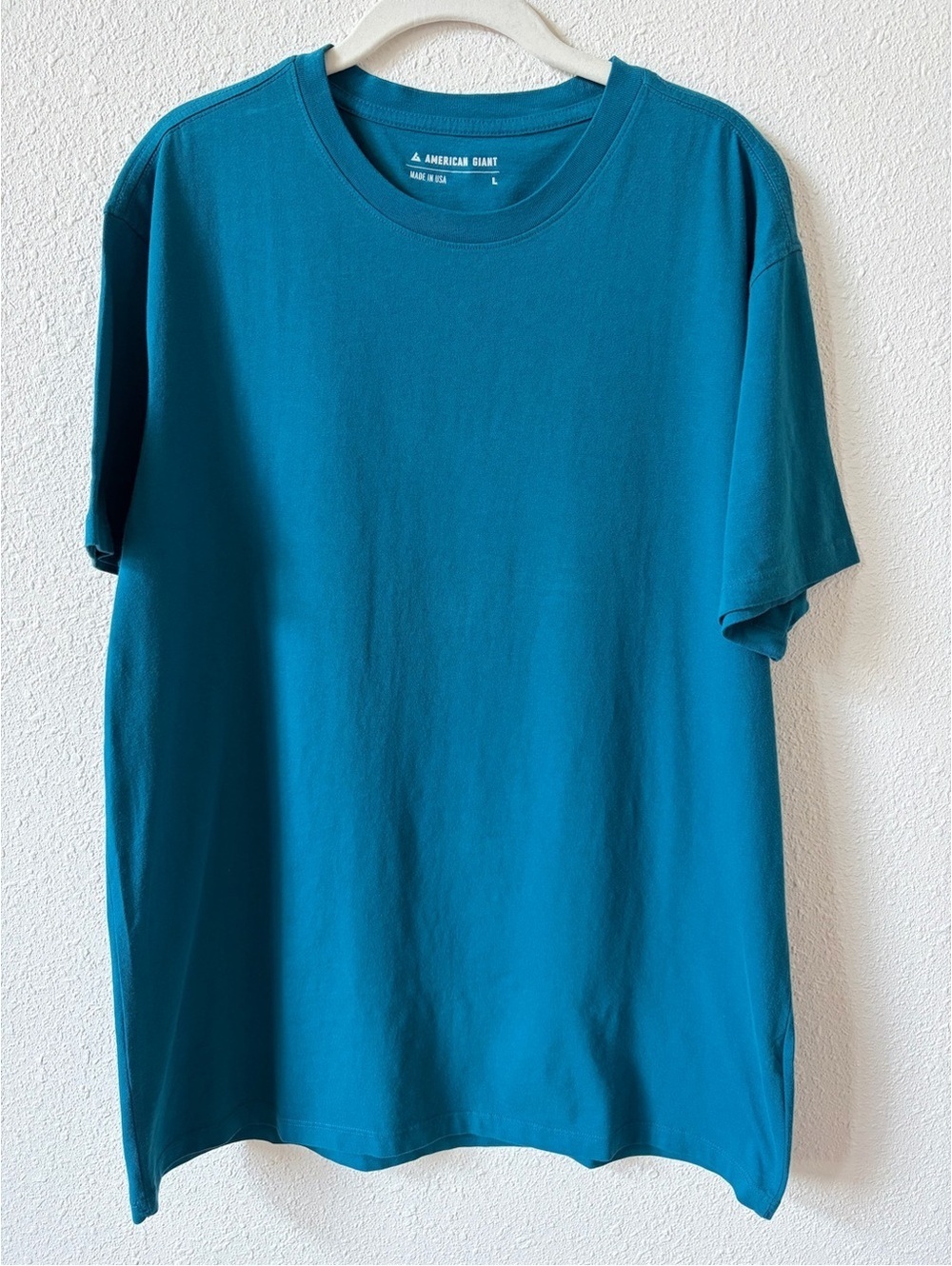 American Giant Men's Golden State Tee Shirt Teal Size Large Minimalist Coastal